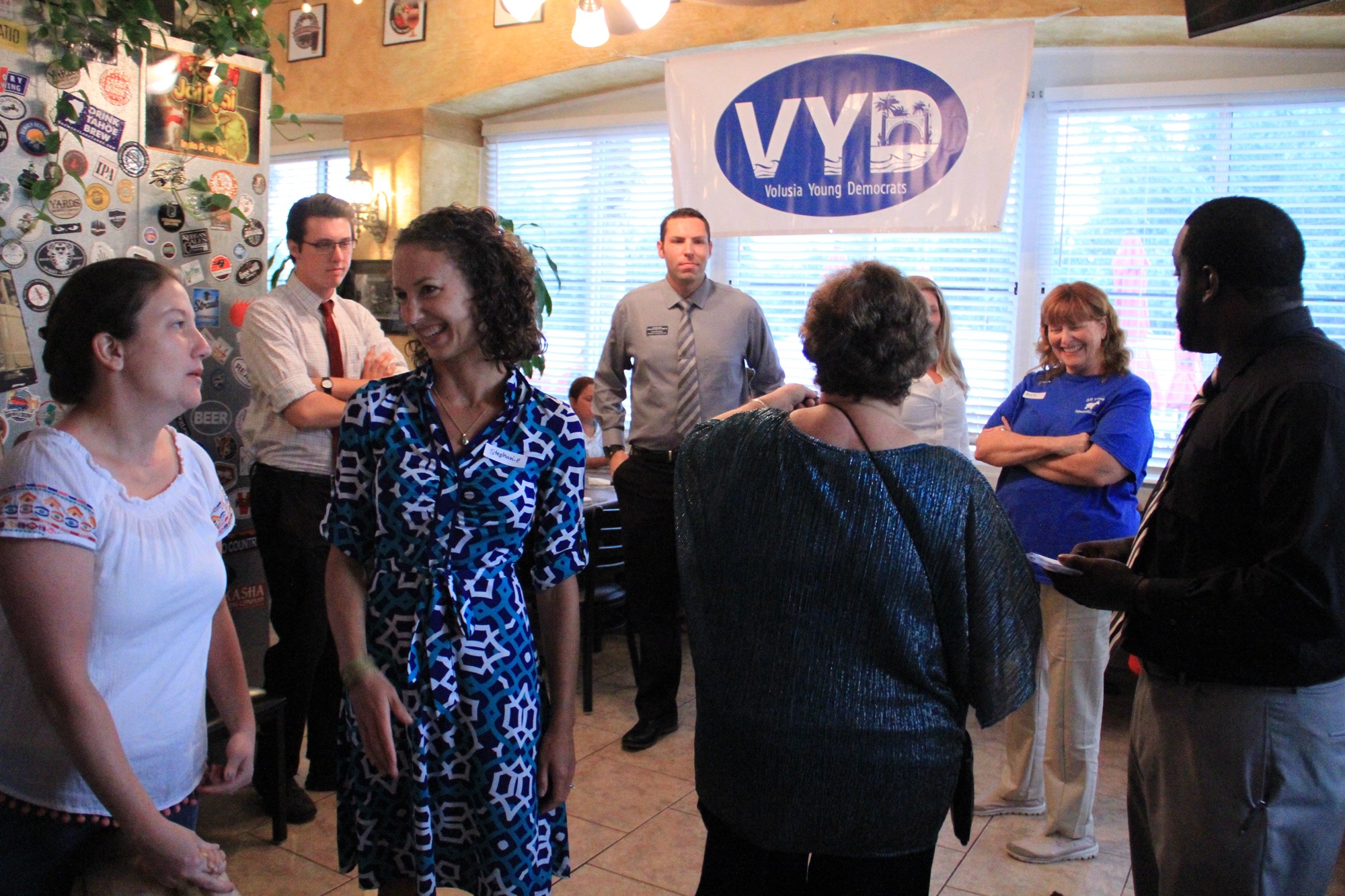 The Volusia County Young Democrats held their first social since starting in 2015. Photo by Nichole Osinski.