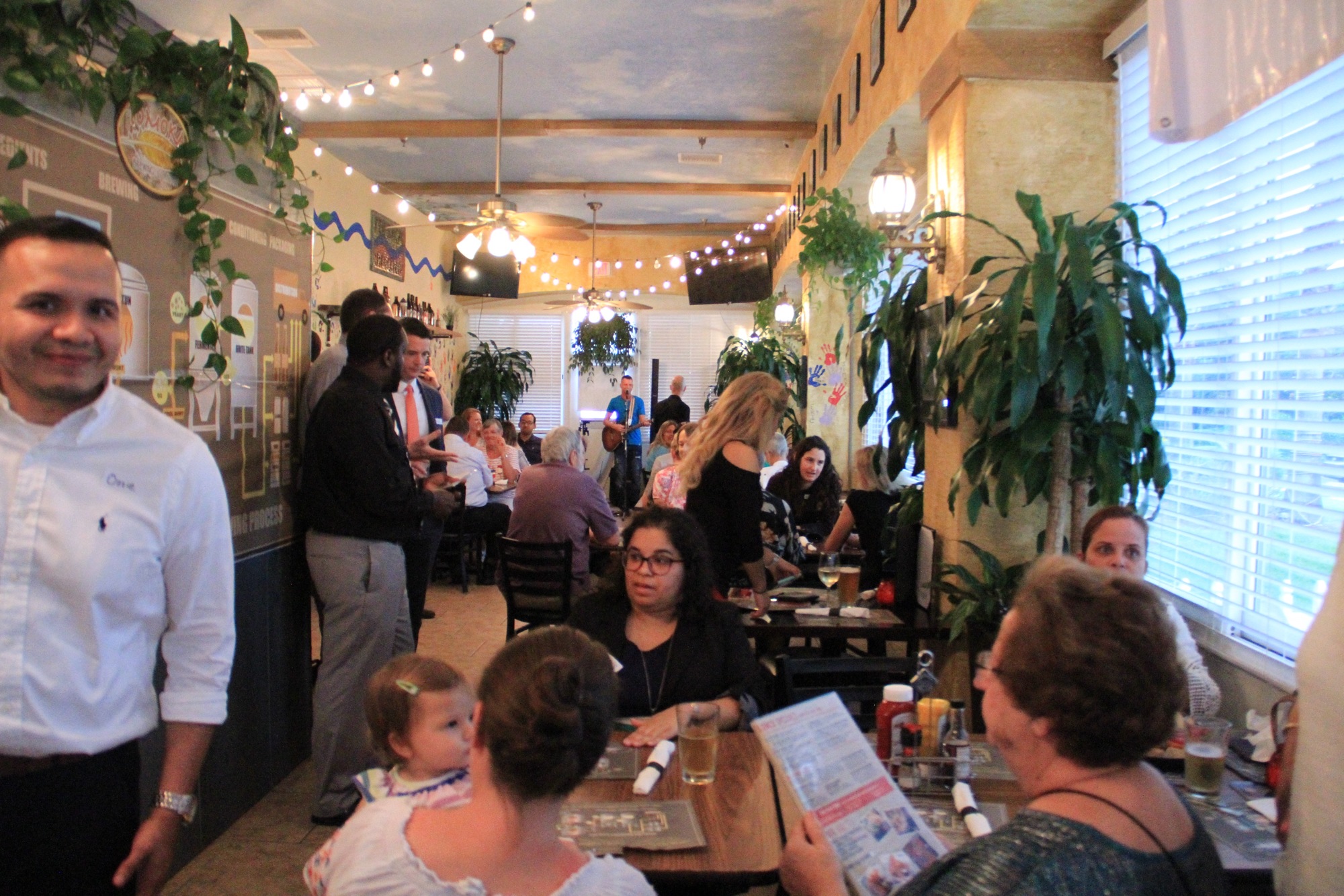 Residents met with members of the Volusia County Young Democrats on Thursday, July 27. Photo by Nichole Osinski.