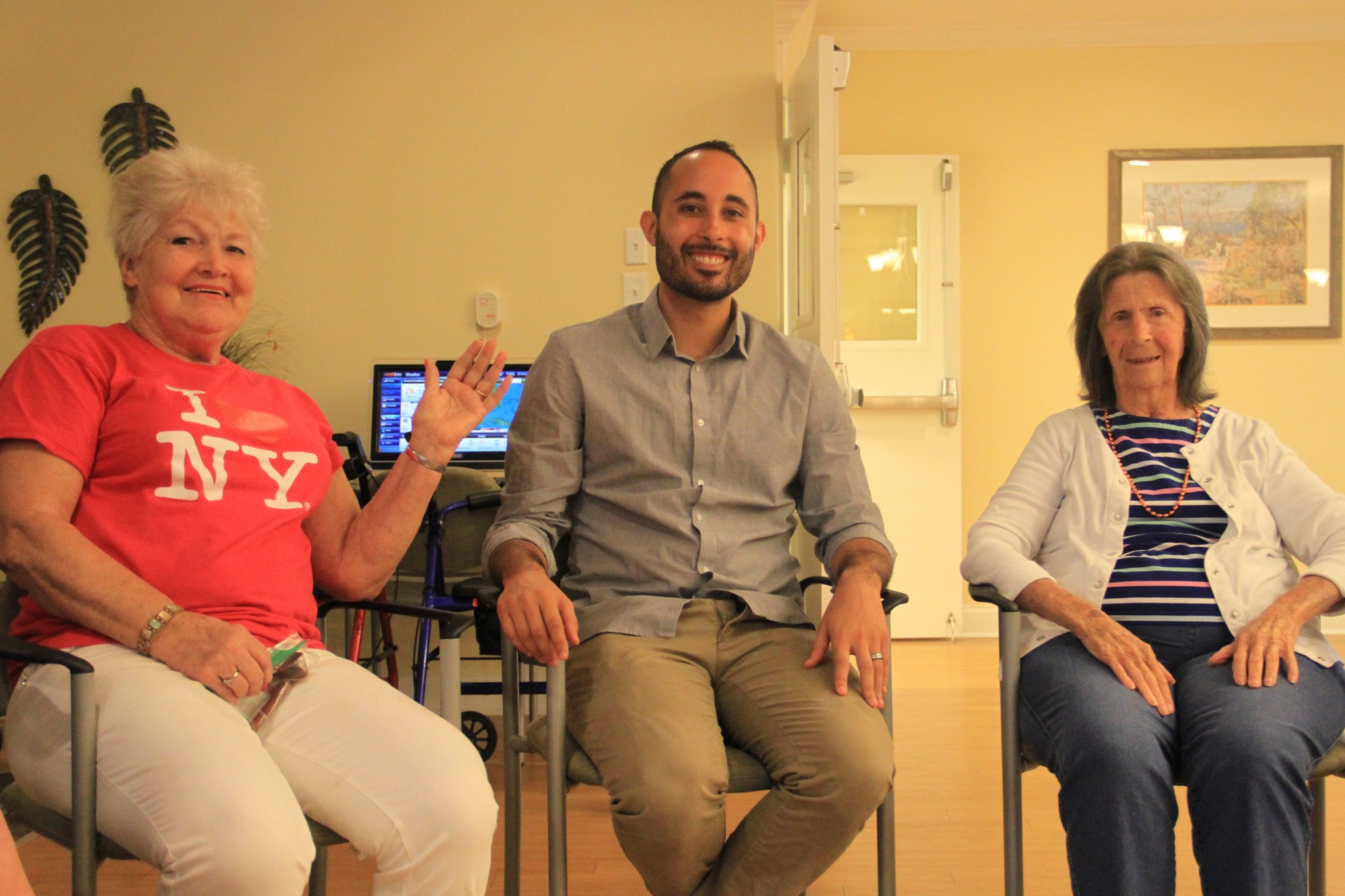 Martha Ellis, Joe Germain, community relations director, and Shirley Centrella. Photo by Nichole Osinski