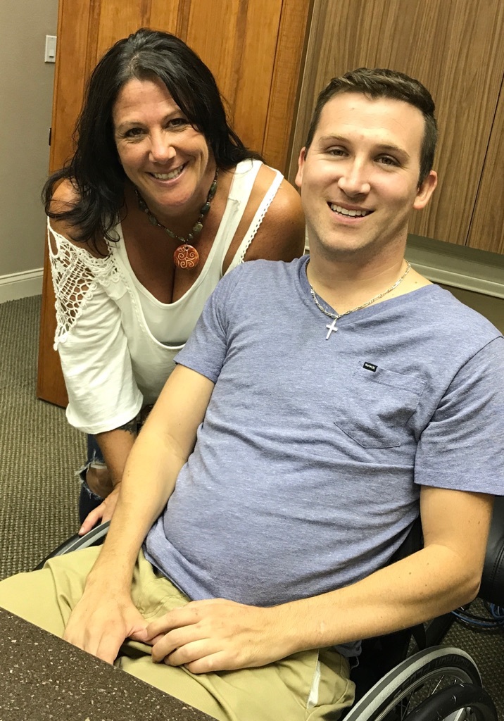 Kirk Crandall and his mother Shawn Reynolds. Photo courtesy of Shawn Reynolds