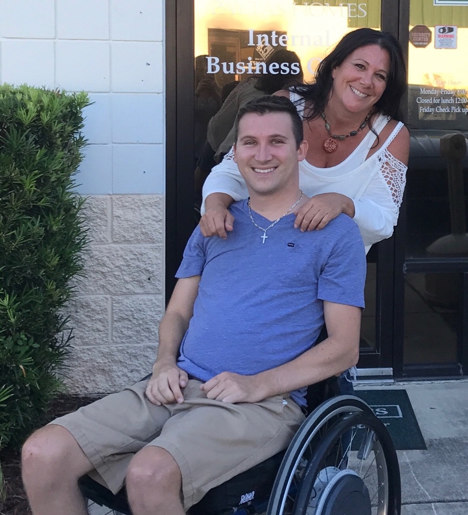 Kirk Crandall and his mother Shawn Reynolds. Photo courtesy of Shawn Reynolds