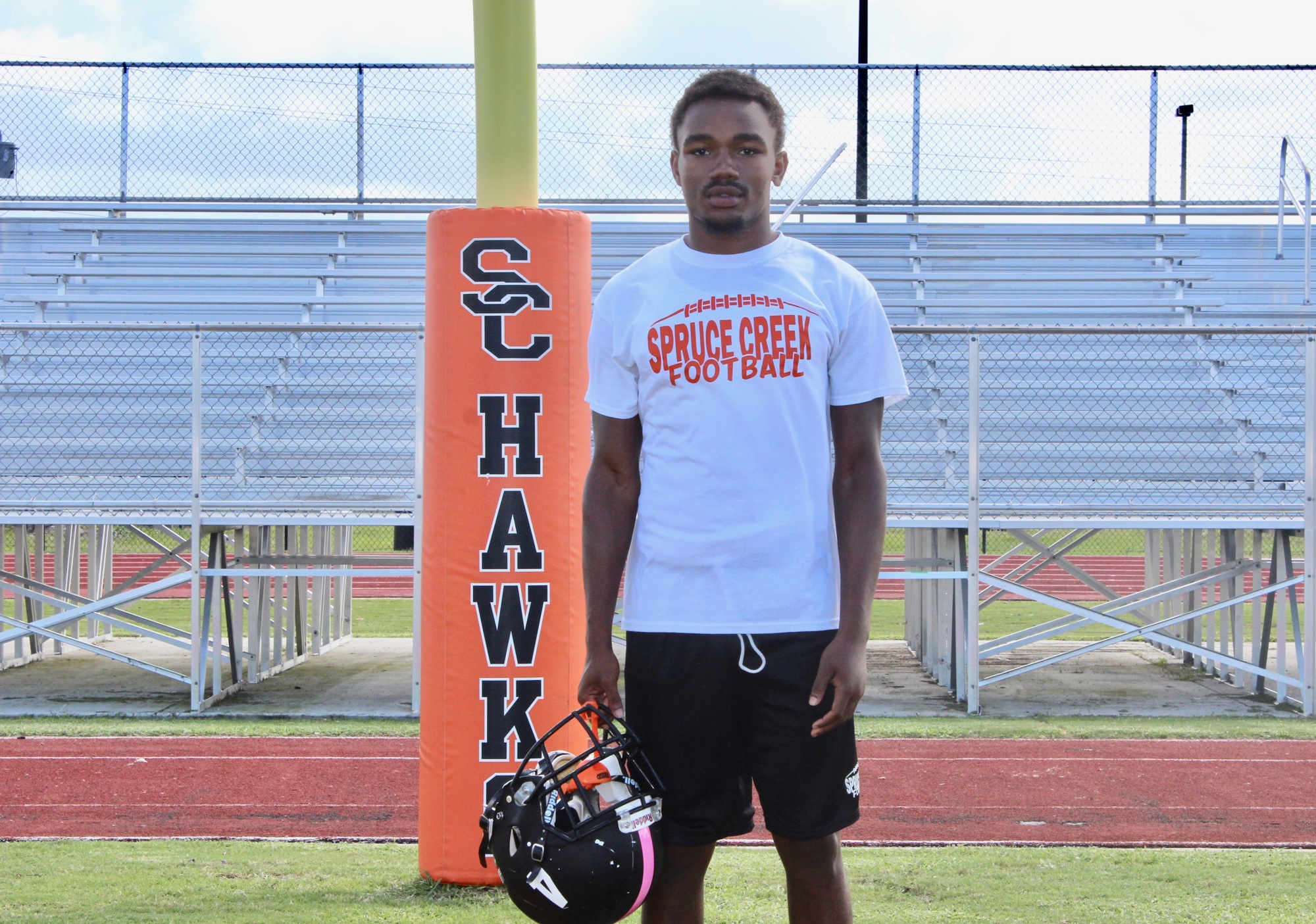 Spruce Creek running back Jacquez Lord after practice. Photo by Ray Boone