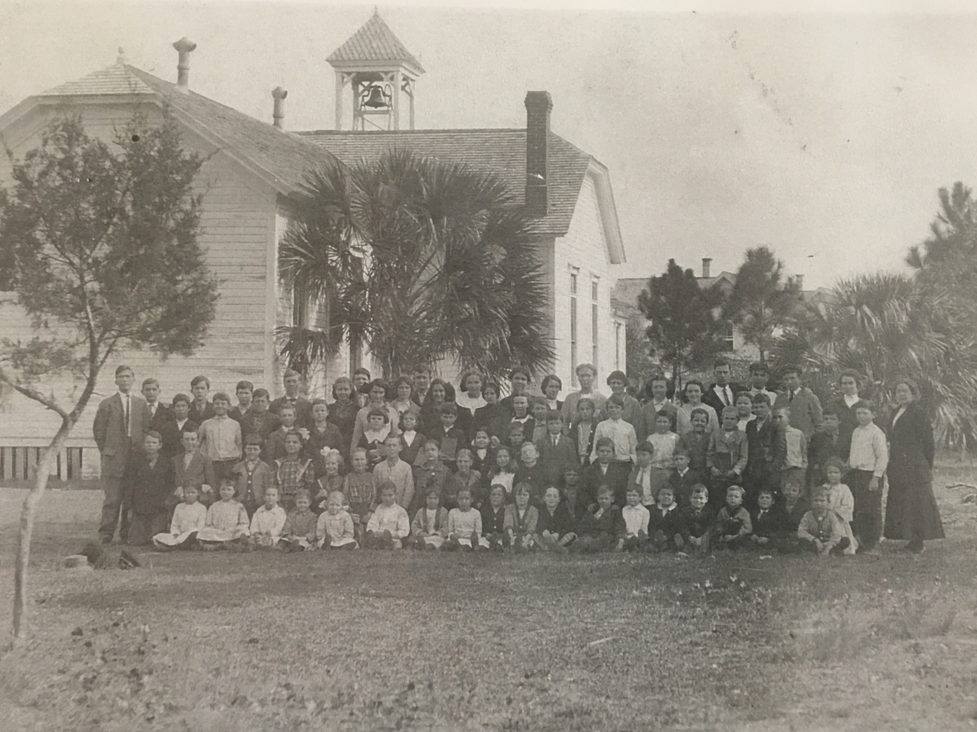 Port Orange School, 1916. Photo courtesy of the Port Orange Historical Trust