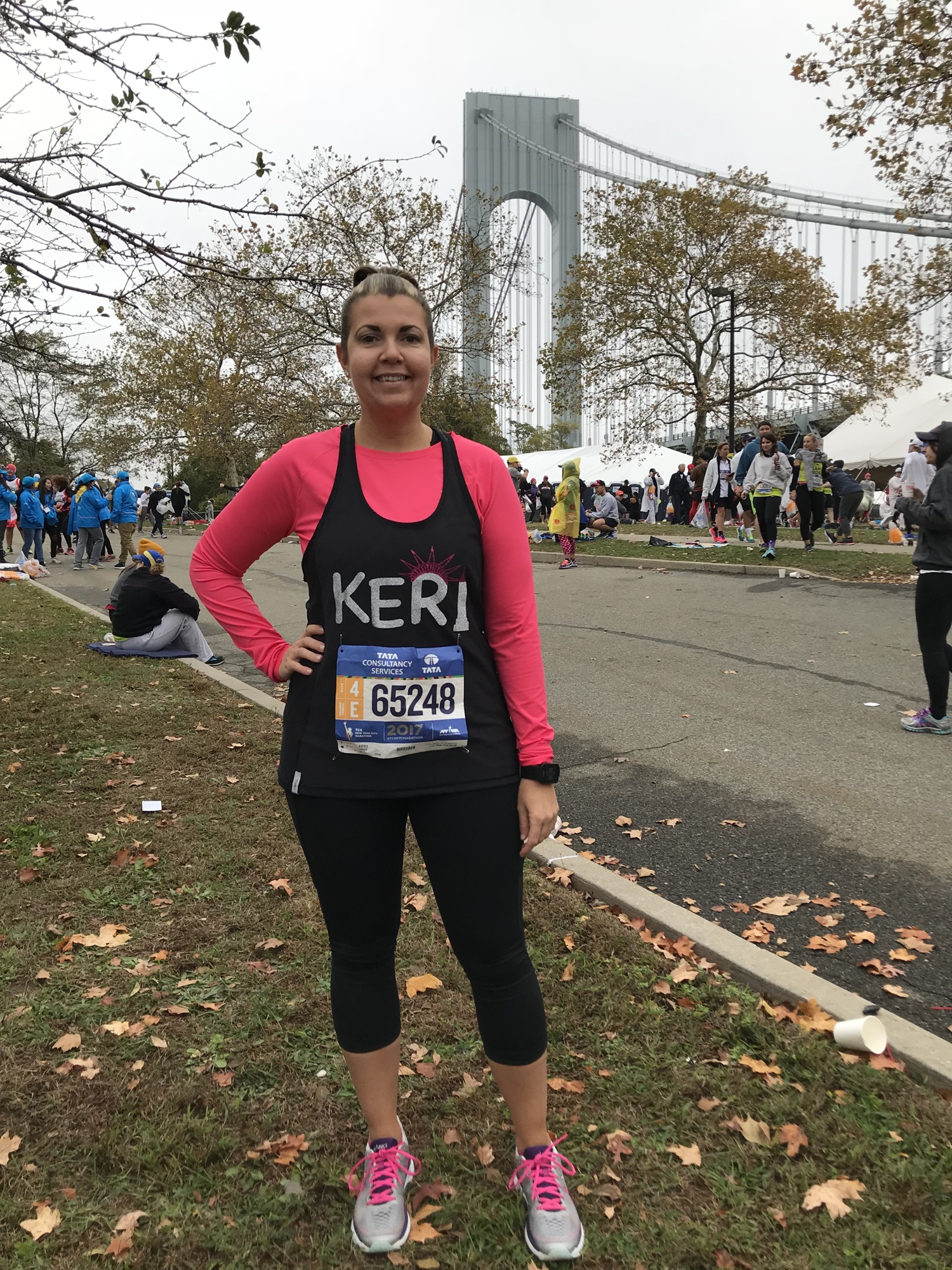 Keri Harris just before the race. Photo courtesy of Keri Harris