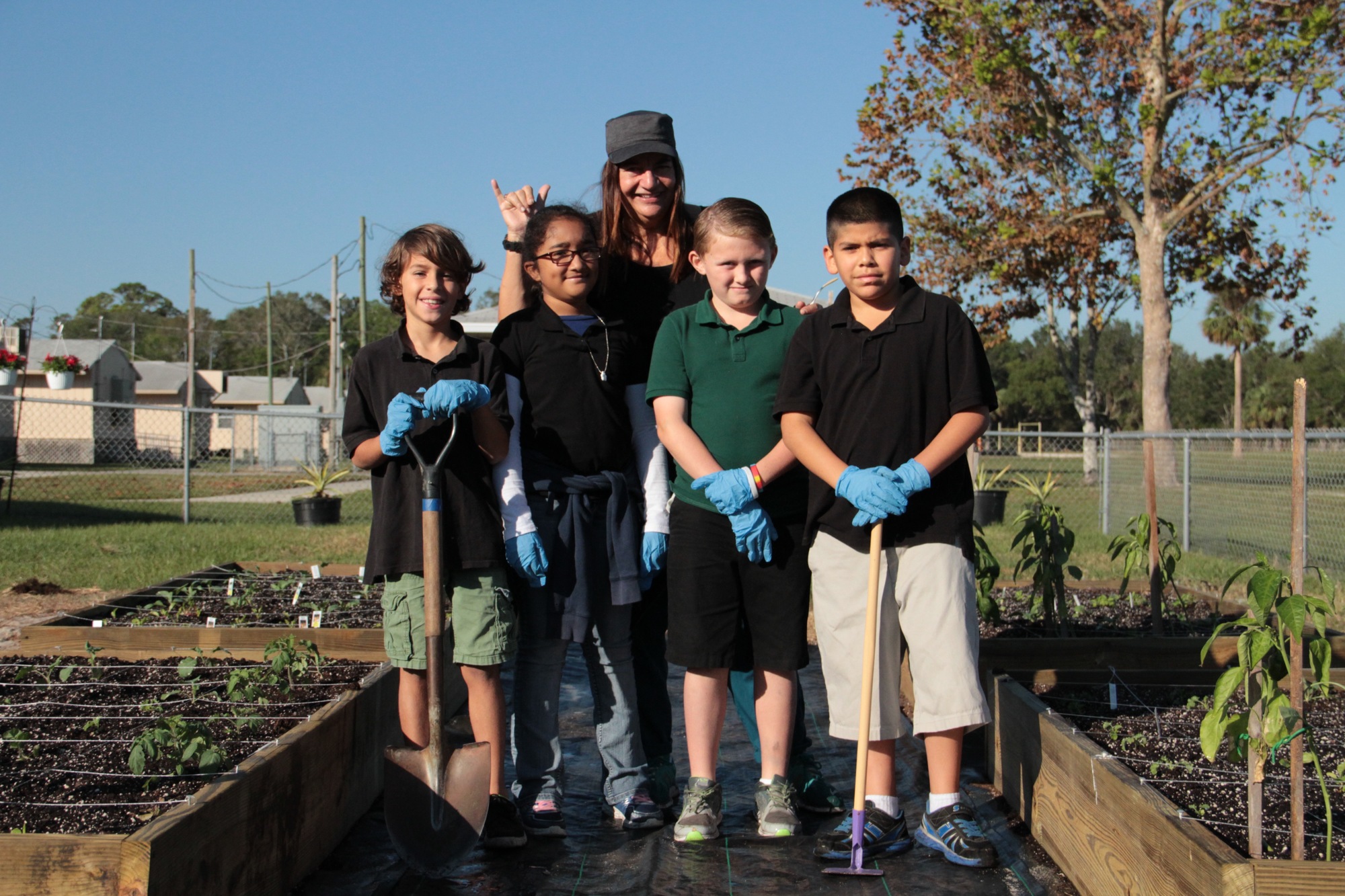 Dominic Arroyo, Yvonne Echavarria, Counselor Marie Bracciale, Braydon Russell and Christian Floyd. Photo by Nichole Osinski