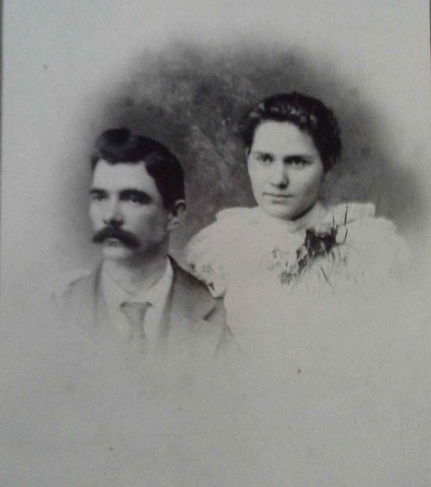 A wedding photo of Janice Lowry's grandparents from 1895. Photo courtesy of Janice Lowry