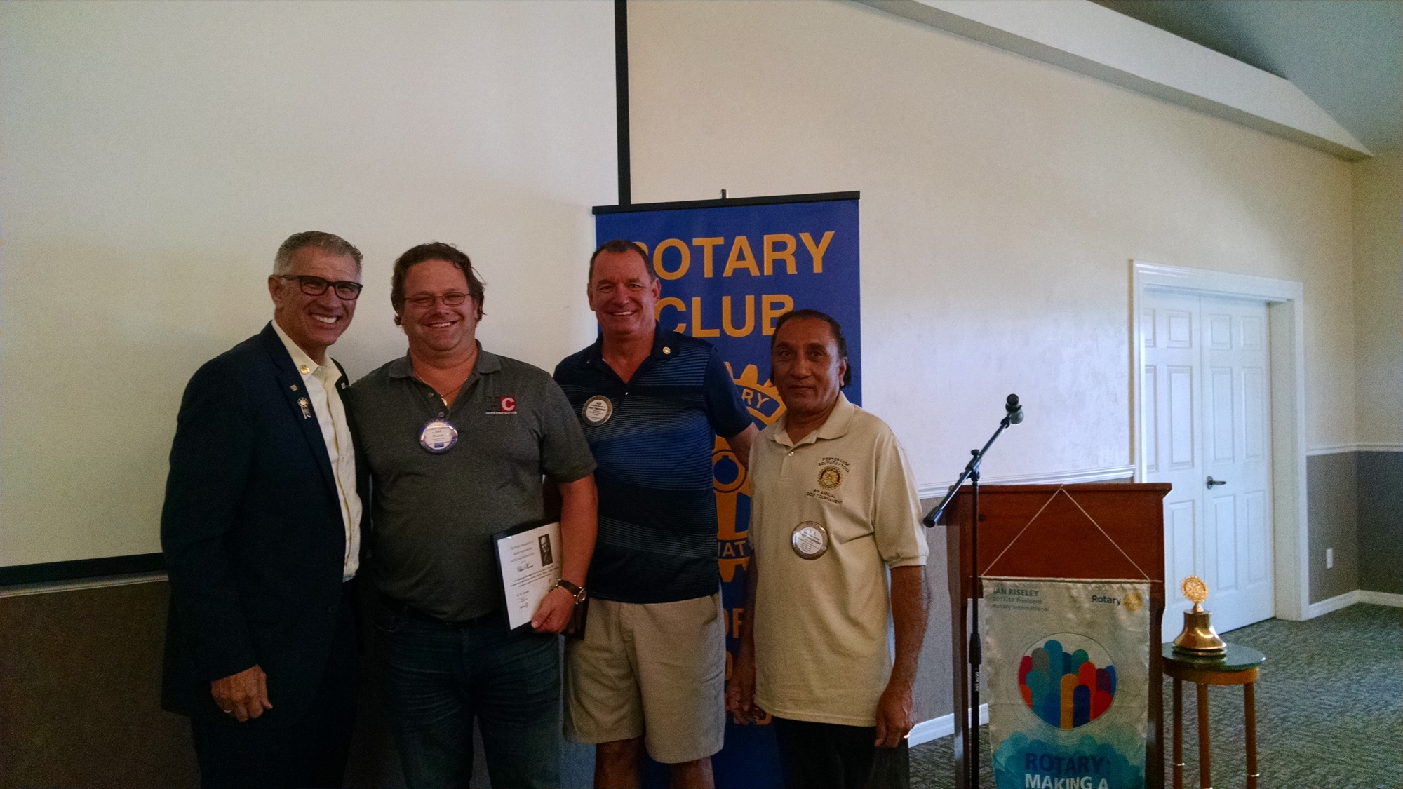 Russ Miller, Chad Hazen, Ken Burgman and DS Patel. Photo courtesy of Nancy Schaaf