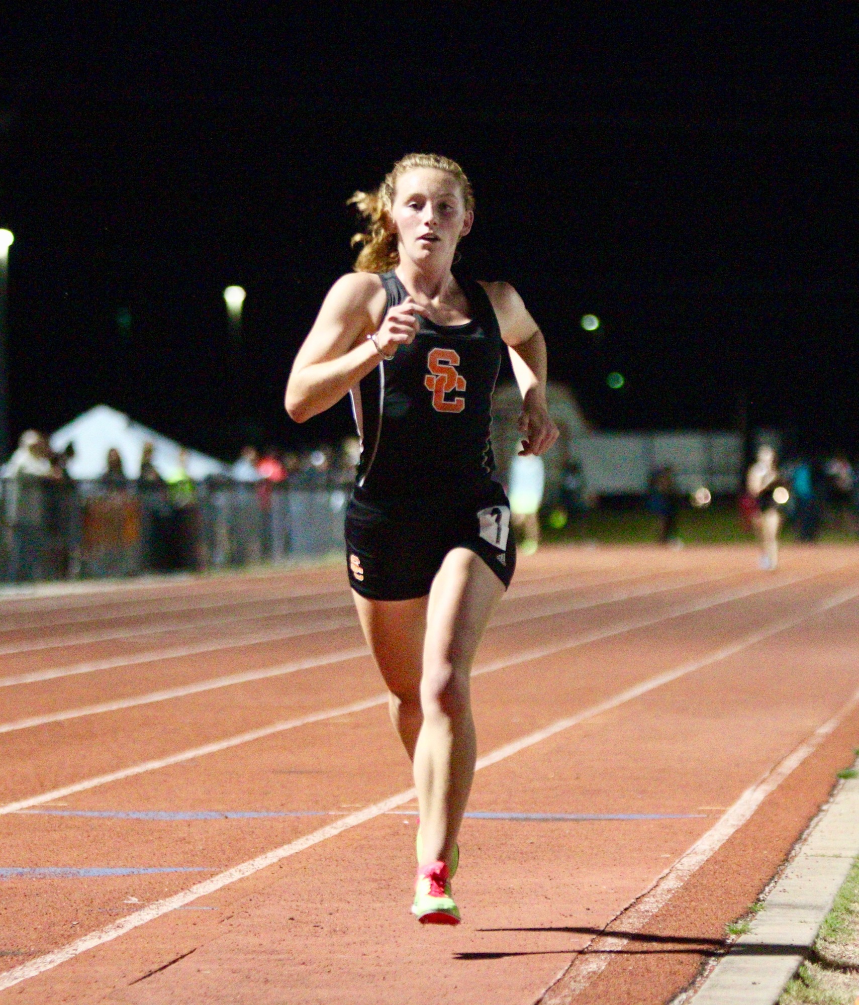 The Hawks' top distance runner, Camryn Cooney. File photo