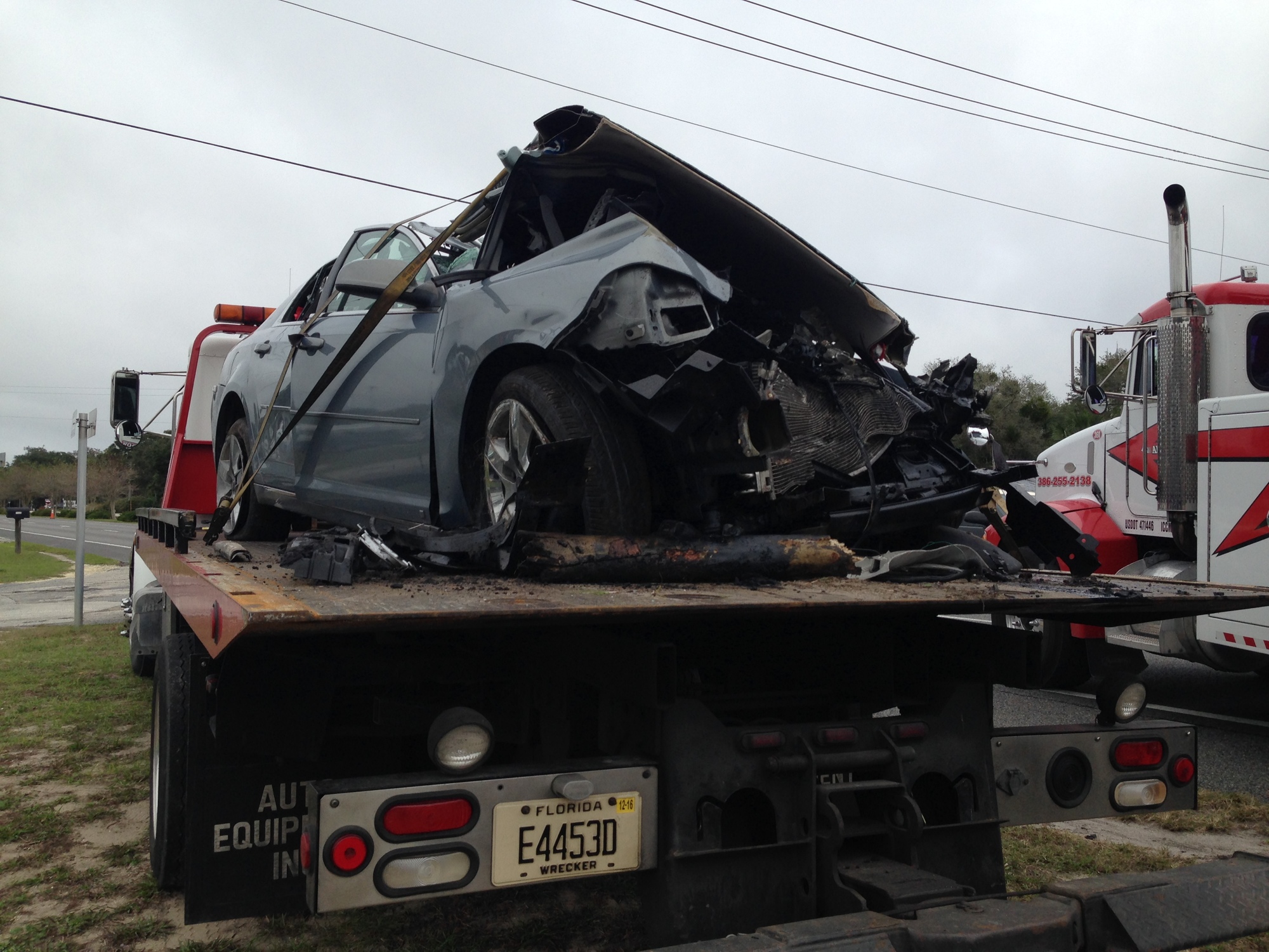 Two people were seriously injured in a car on North U.S. 1 on Dec. 7.