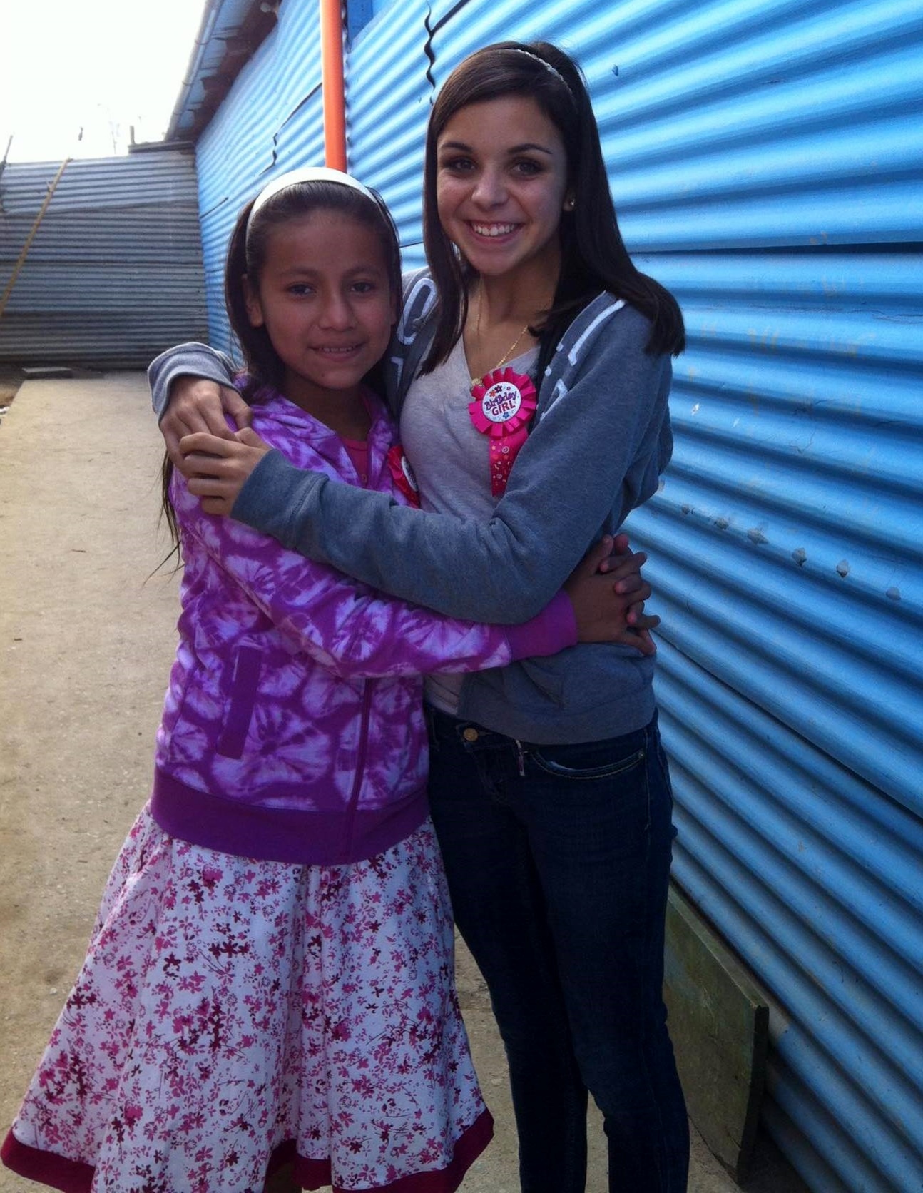 Danielle Hernandez got to meet Katherin Cortez, a girl she sponsors, on their Nov. 5 birthday last year.