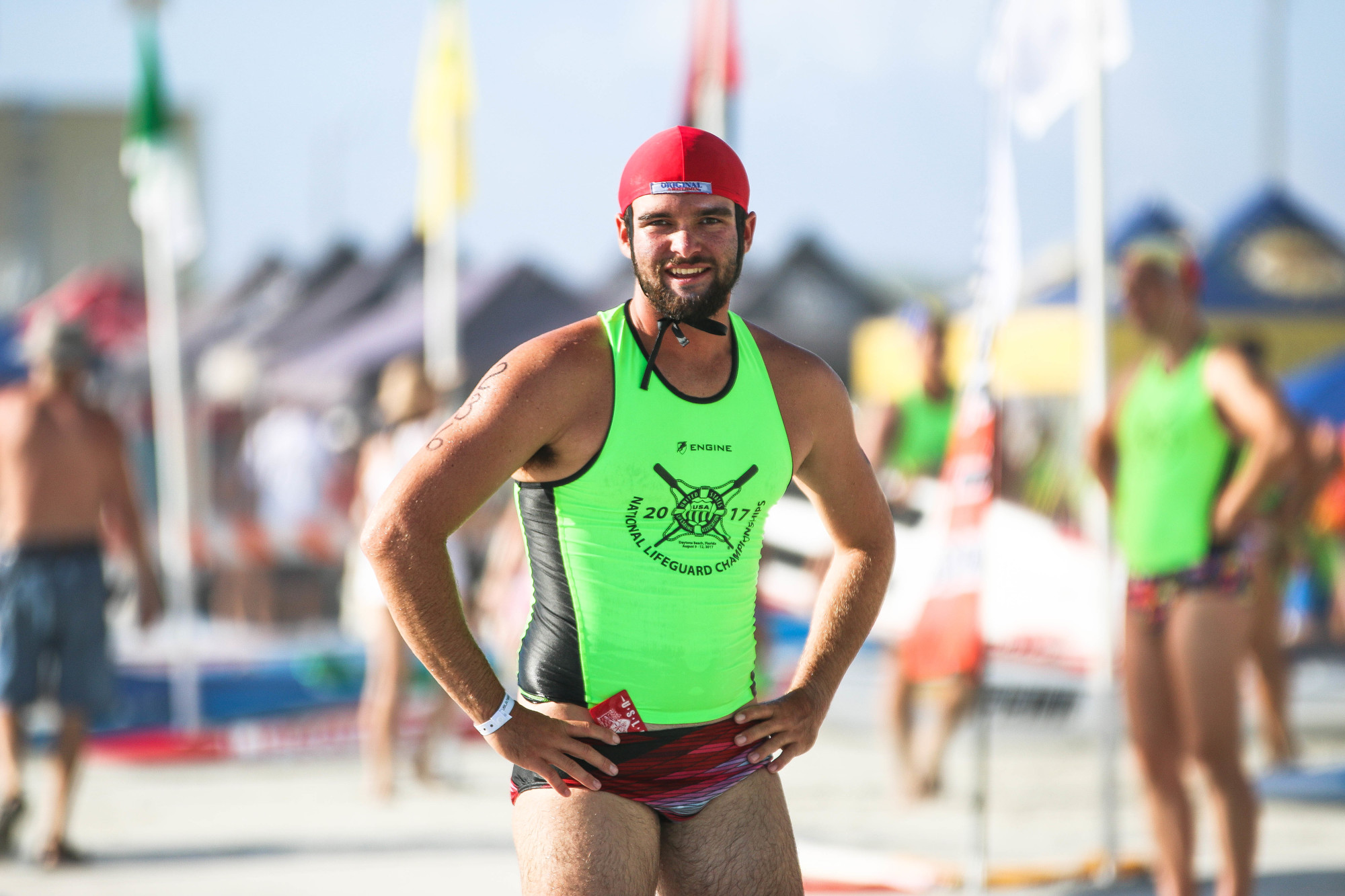 Clayton DuBrule at the 2017 National Lifeguard Championships. Photo by Paige Wilson