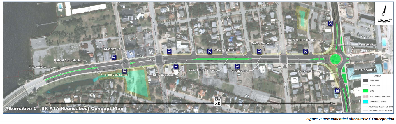 FDOT's concept plan for improvements to the East ISB corridor. Courtesy of FDOT