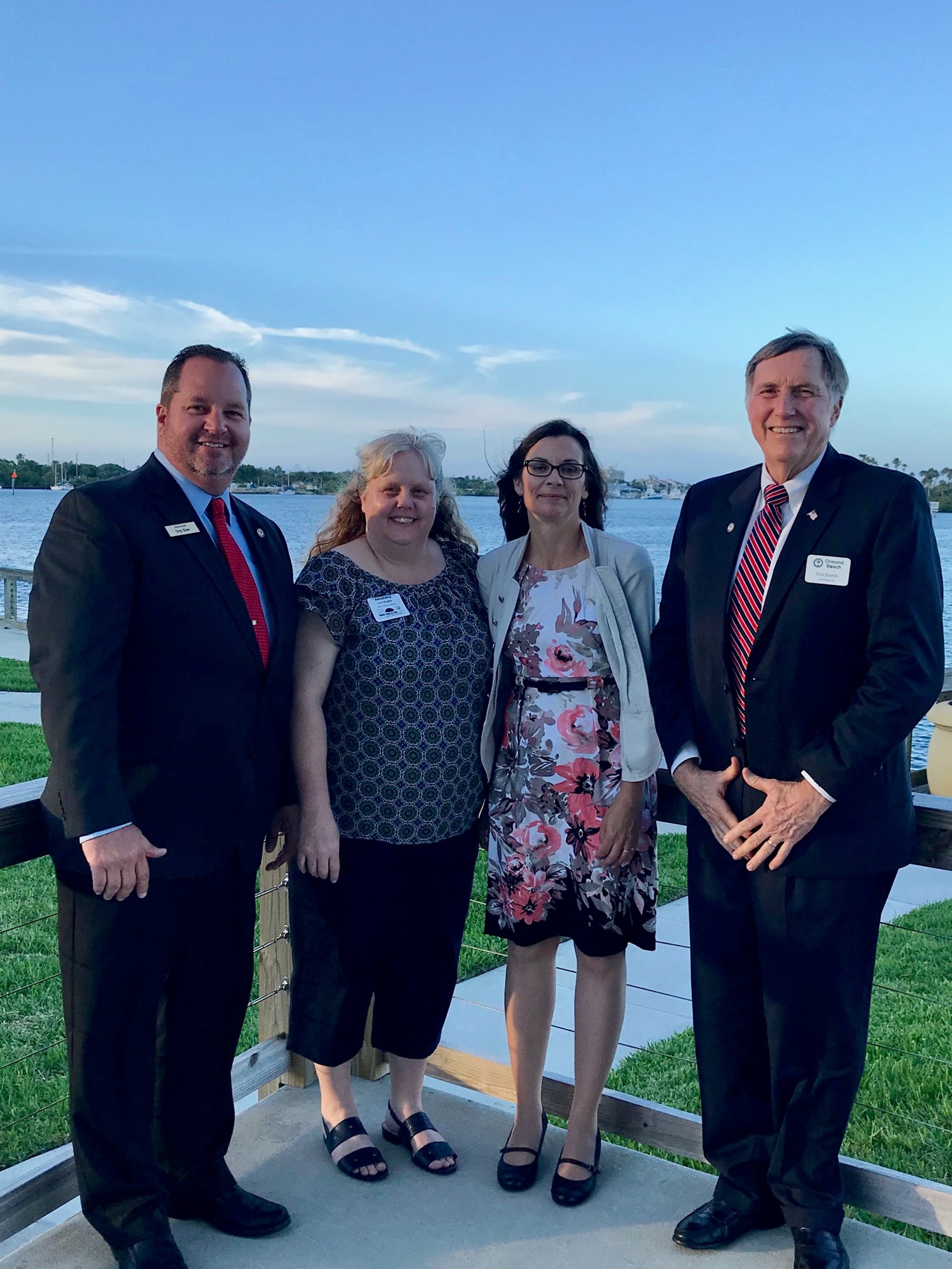 Deputy Mayor Troy Kent, Lori Koplin, Kelly McGuire and City Commissioner Rick Boehm at the Volusia League of Cities annual banquet on Thursday, May 24. Courtesy photo