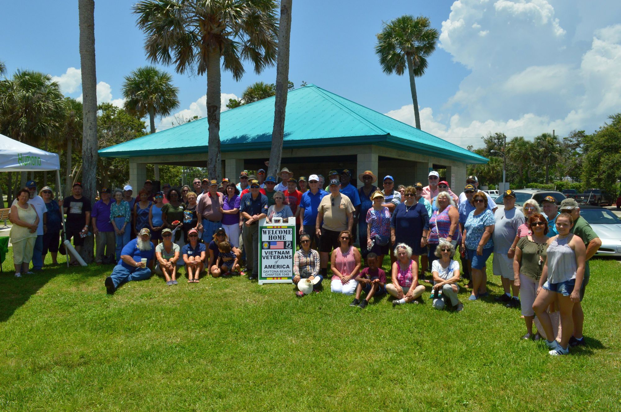 Annual Picnic with Military Order of the Purple Heart Volusia County 316 and Vietnam Veterans of America Daytona Beach Chapter 1048 at Riverfront Veterans Memorial Park in South Daytona Beach. Photo courtesy of Ken English