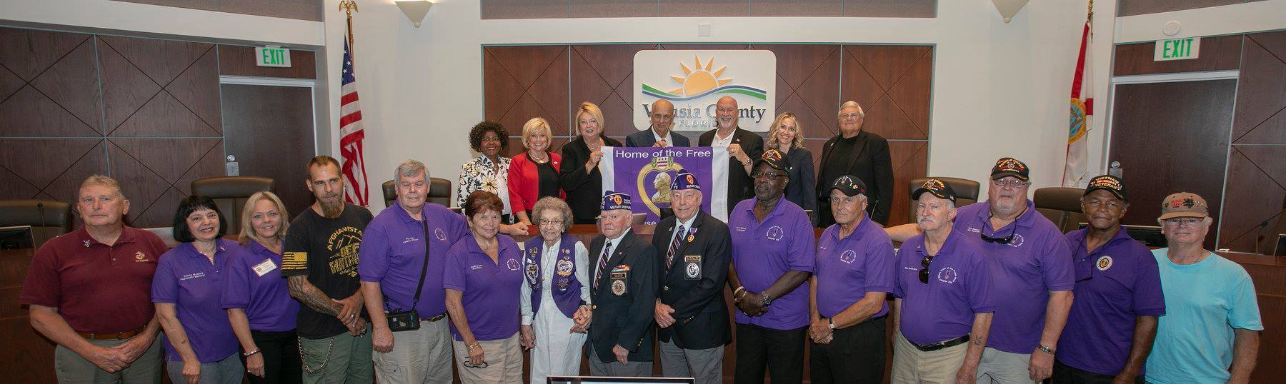 Volusia County is now a Purple Heart County. Photo courtesy of Ken English