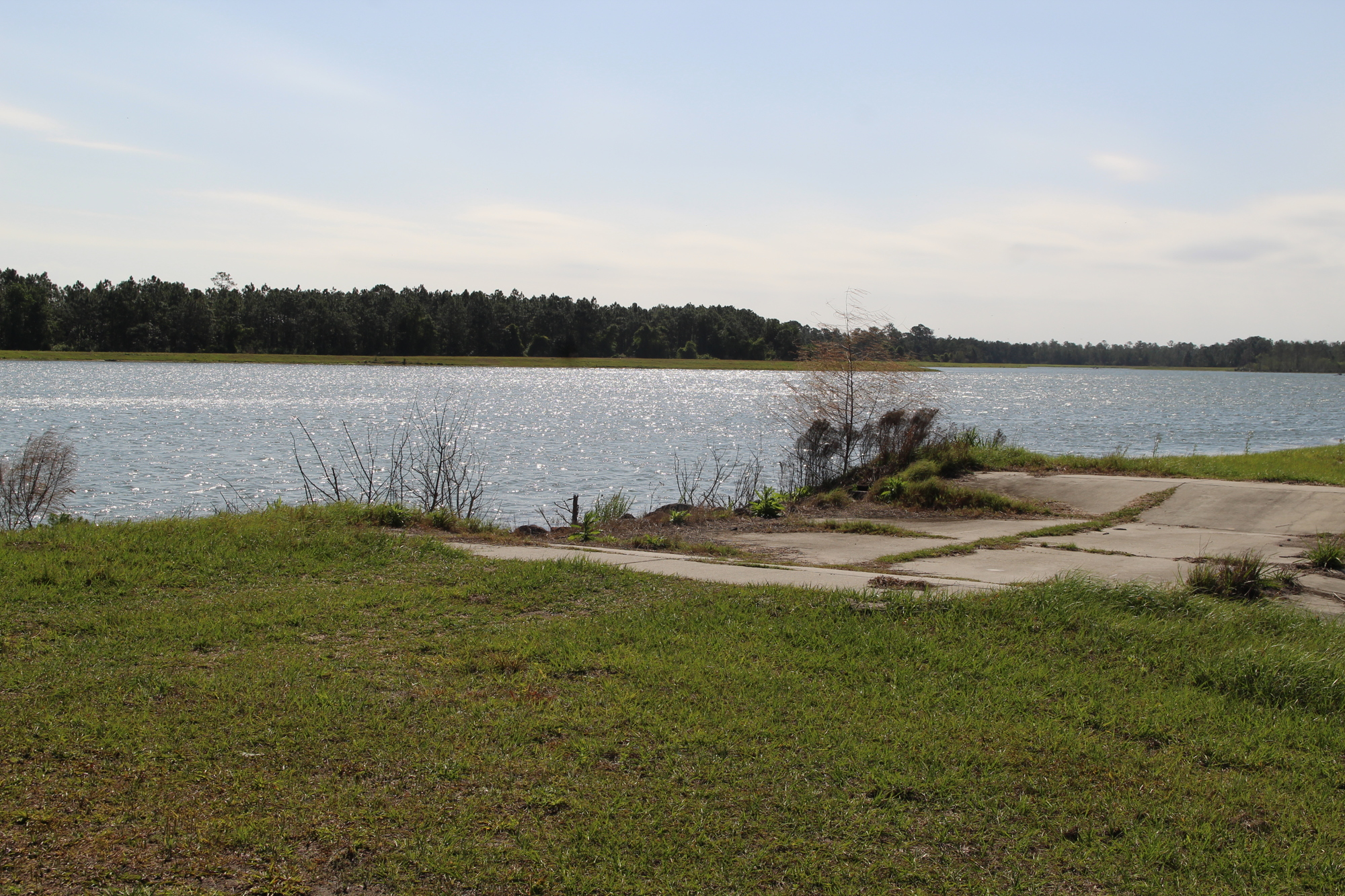 Shimmering waters on the 100 acre reclaimed water lake. Photo by Tanya Russo