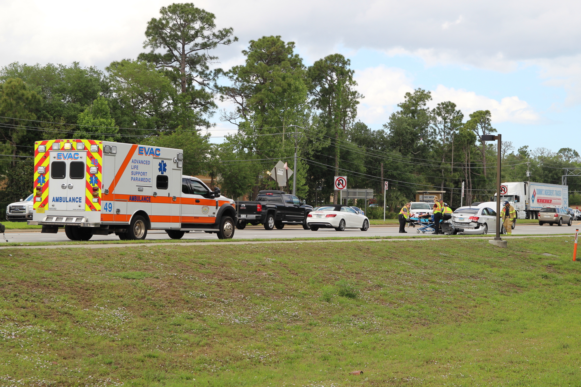 The crash happened around 2:14 p.m. on April 10. Photo by Tanya Russo