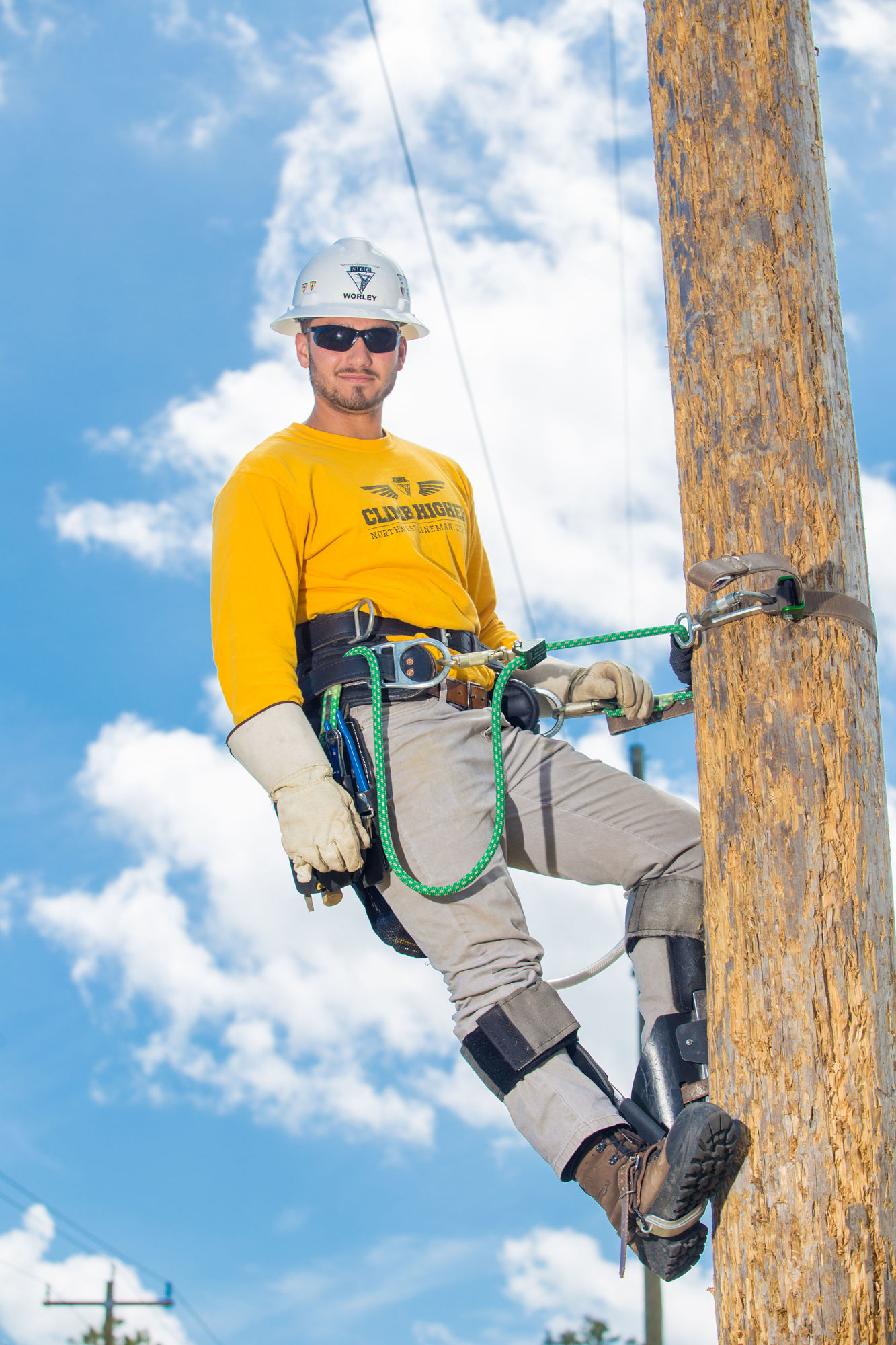 Dalton Worley, 21. Photo courtesy of Valerie Lindbom, Operations Coordinator at Northwest Lineman Center