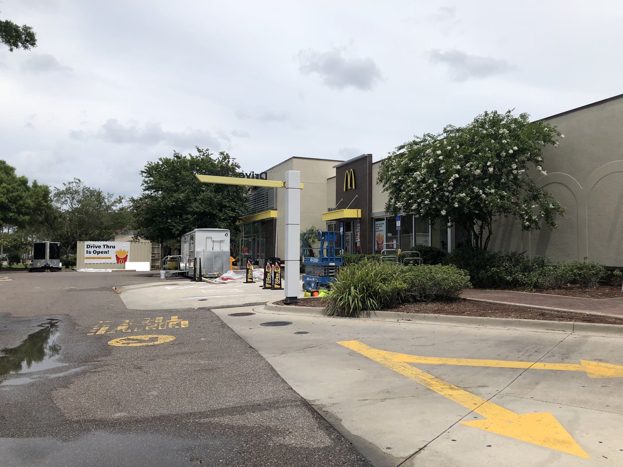 The Port Orange McDonald's is open during renovations. Photo by Alyssa Warner