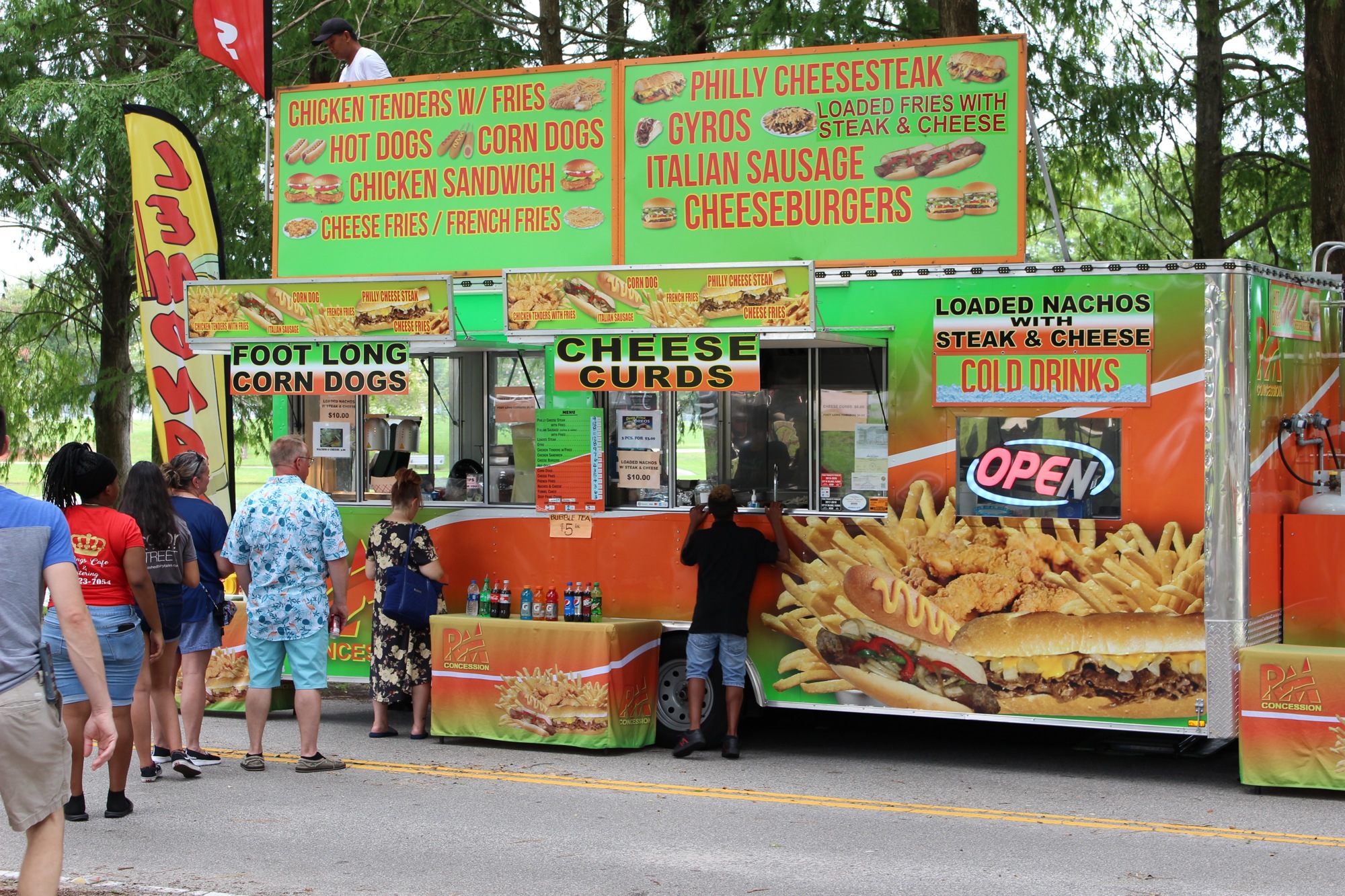 Lines formed for fried Oreos and Funnel Cake at the Fourth-Annual Crab and Seafood Festival on Saturday, July 13. Photo by Alyssa Warner