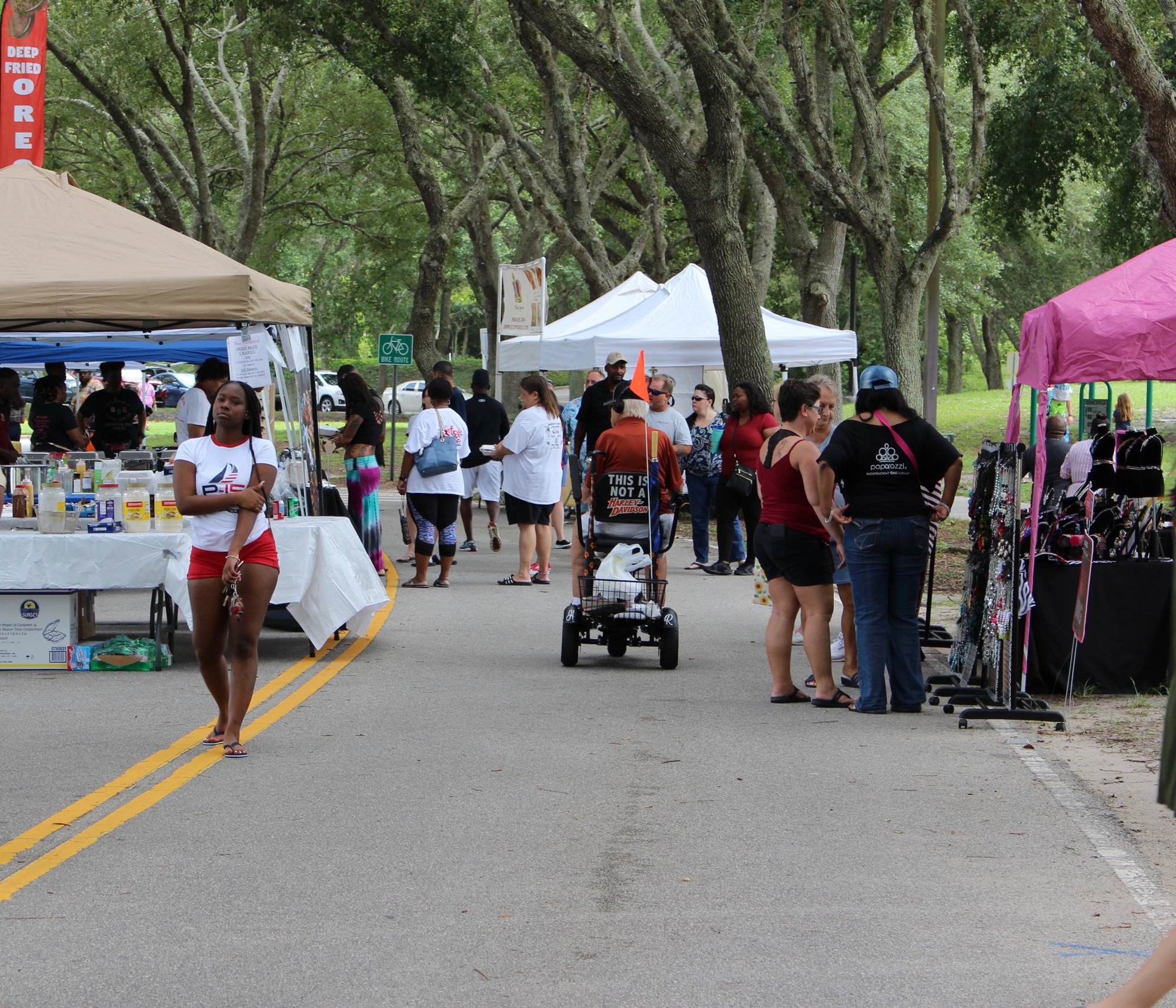 Participates enjoyed stopping by each booth and food truck to see what there was to offer at the Fourth-Annual Crab and Seafood Festival on Saturday, July 13. Photo by Alyssa Warner