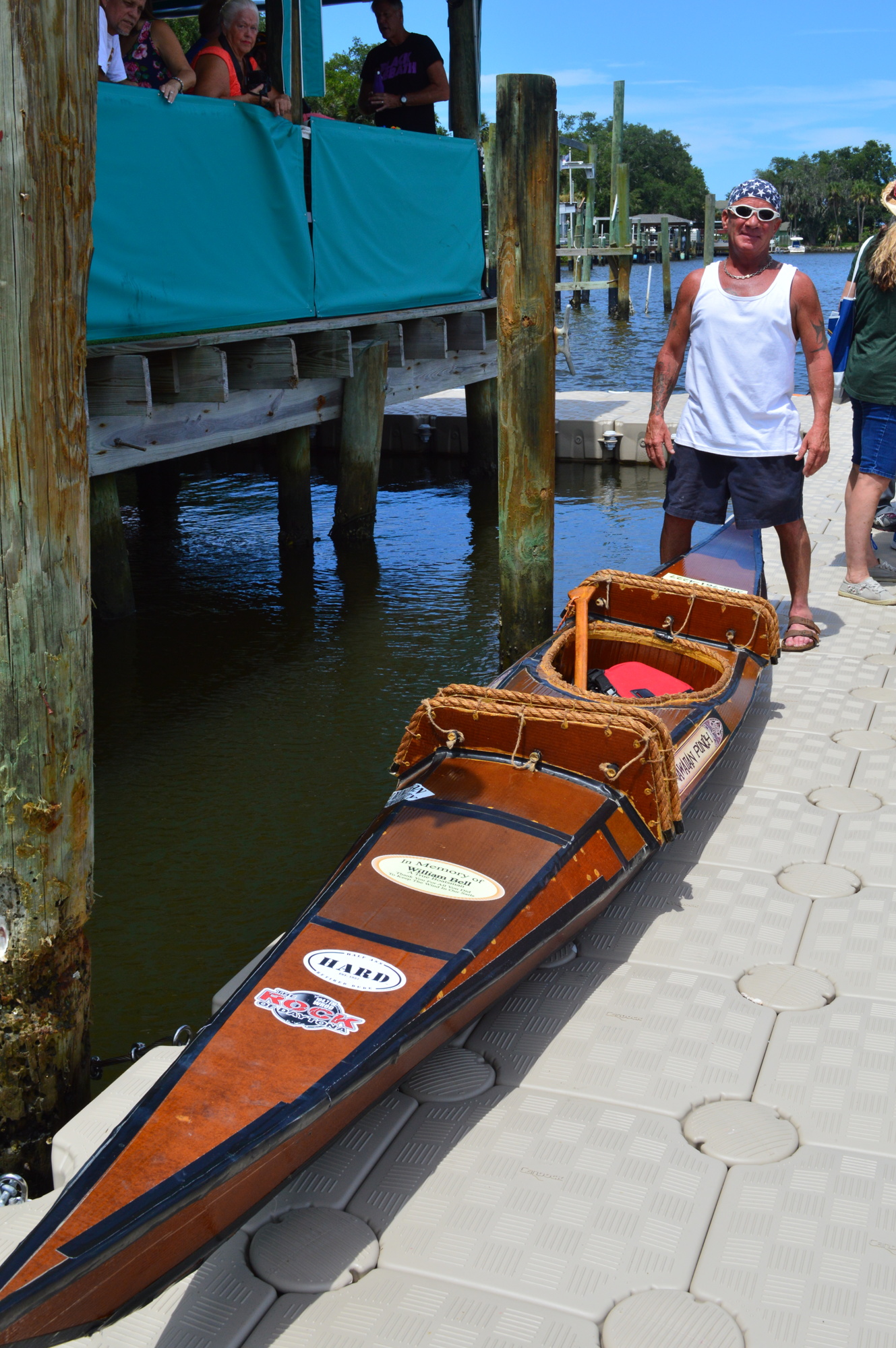 Shaun Ferrarie, of Port Orange, has competed in the Cardboard Boat Regatta for the past 6 years. This year, he races with his four-year-old boat 