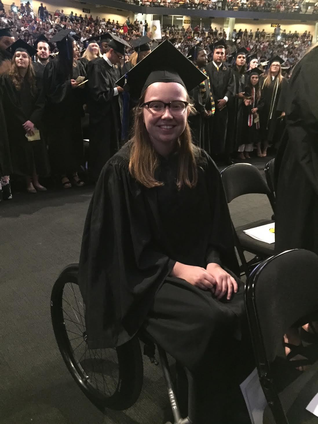 Auburn Smith during her graduation day from the University of Central Florida. Photo courtesy of Anthony Moore