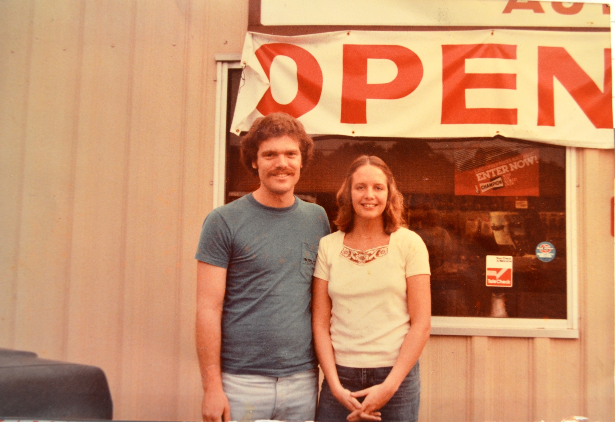 Dale and Dorene Cornelius, shown opening their store in 1982.