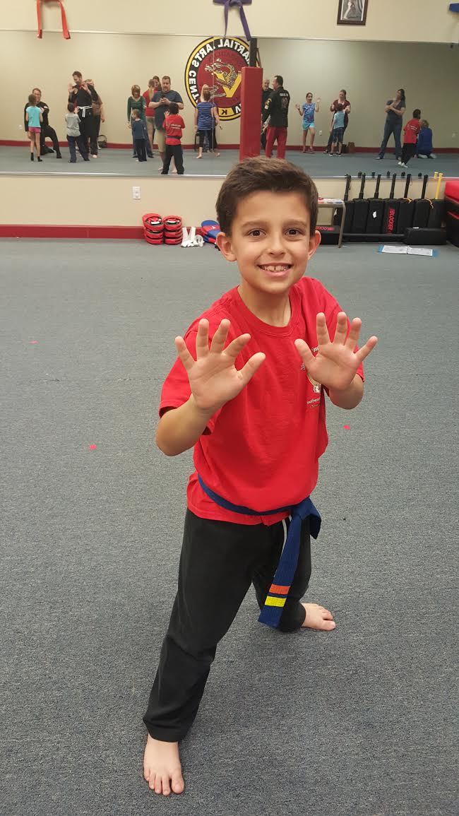 The children practiced moves to help defend themselves from bullies (Courtesy photo).