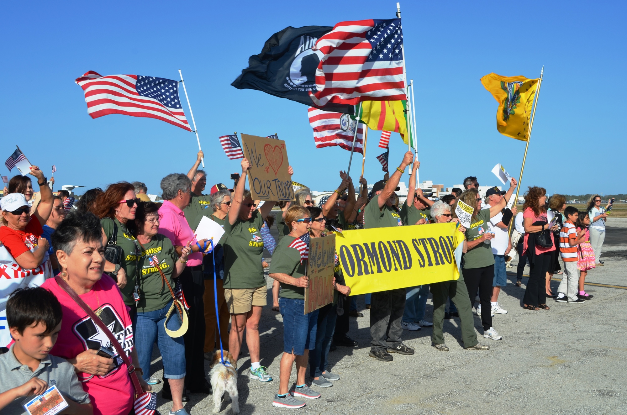 Ormond Strong waits for the National Guard unit.