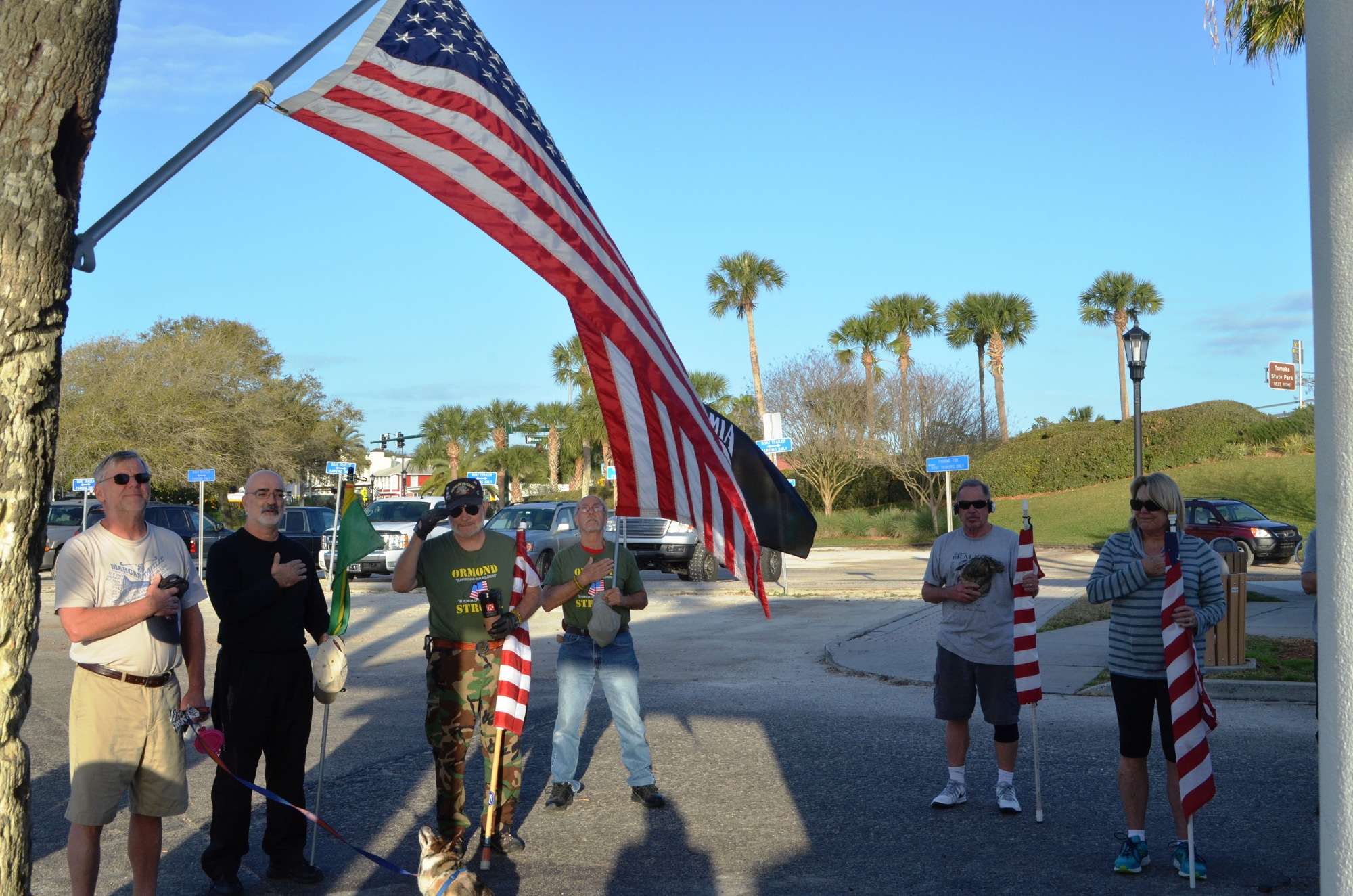 Ormond Strong prepares for one of their last walks before the return of the unit.