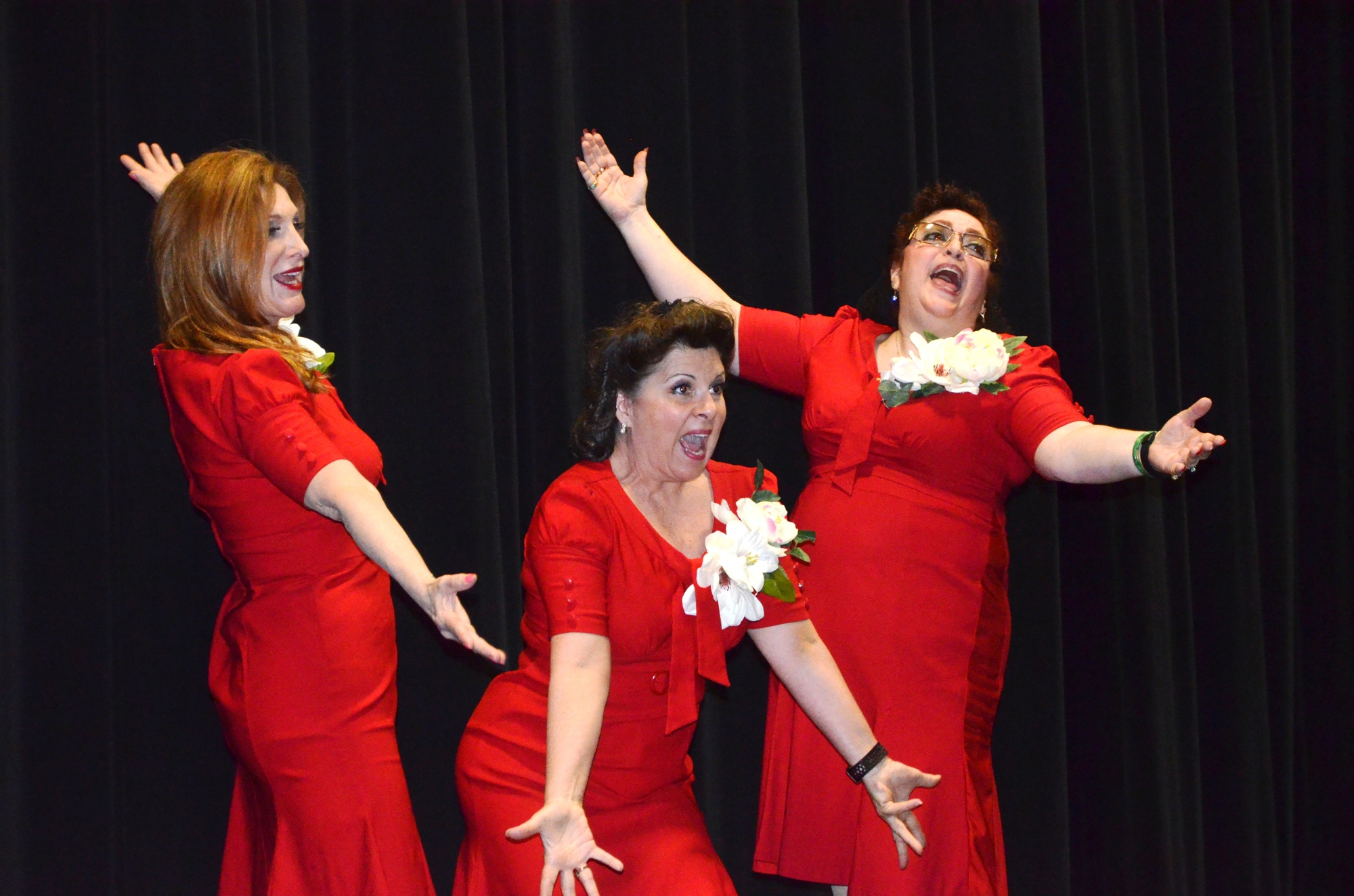The “Andrews Sisters.”Photos by Wayne Grant
