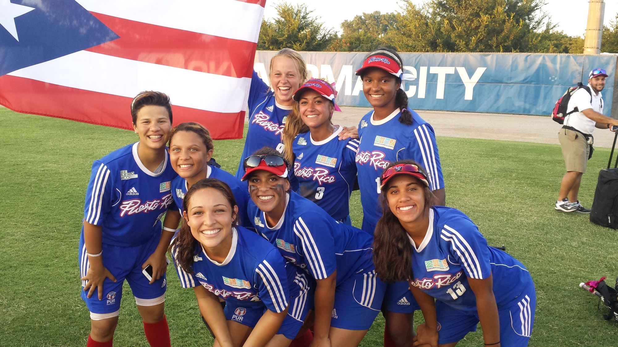 Tiana Hernandez, pictured with some Puerto Rican Junior Olympians, became the youngest to make the roster. Courtesy photo