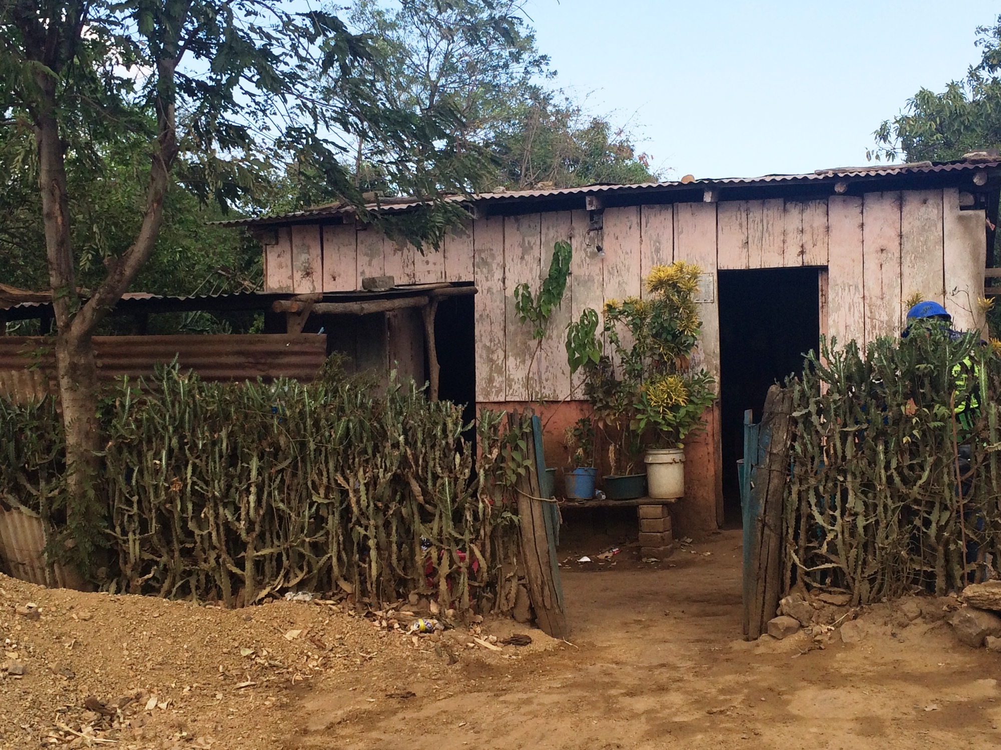 A typical Nicaraguan house is shown.