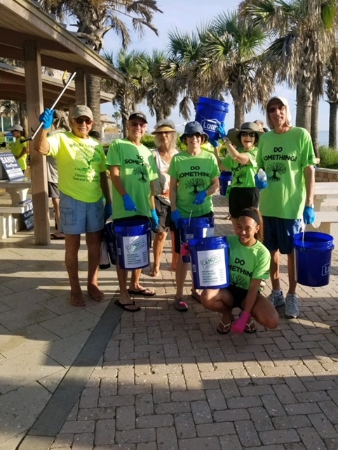 Members of CANDO 2 during their beach clean-up efforts. Courtesy photo