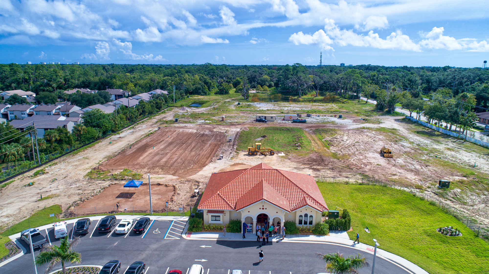 Ten buildings will eventually be built at the site on Sterthaus Drive. The clubhouse was constructed earlier this year. Courtesy photo by Katy Beals