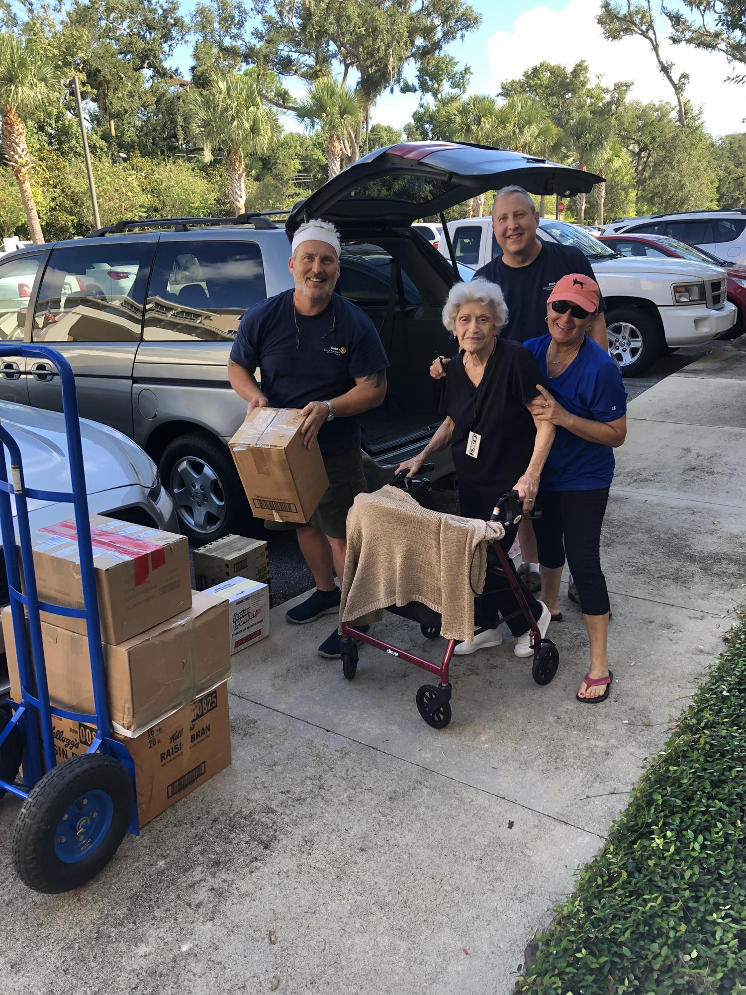 Alex Youngblood, Angela Lignos, Steve Burns and Valerie Walston during Lignos' move. Courtesy photo