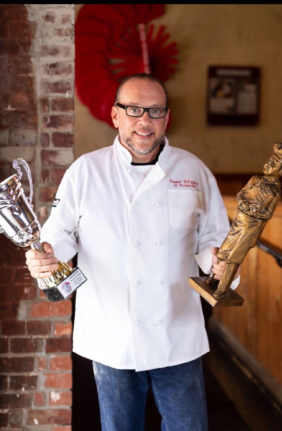 Bruno DiFabio has won many awards for pizza making. Courtesy photo
