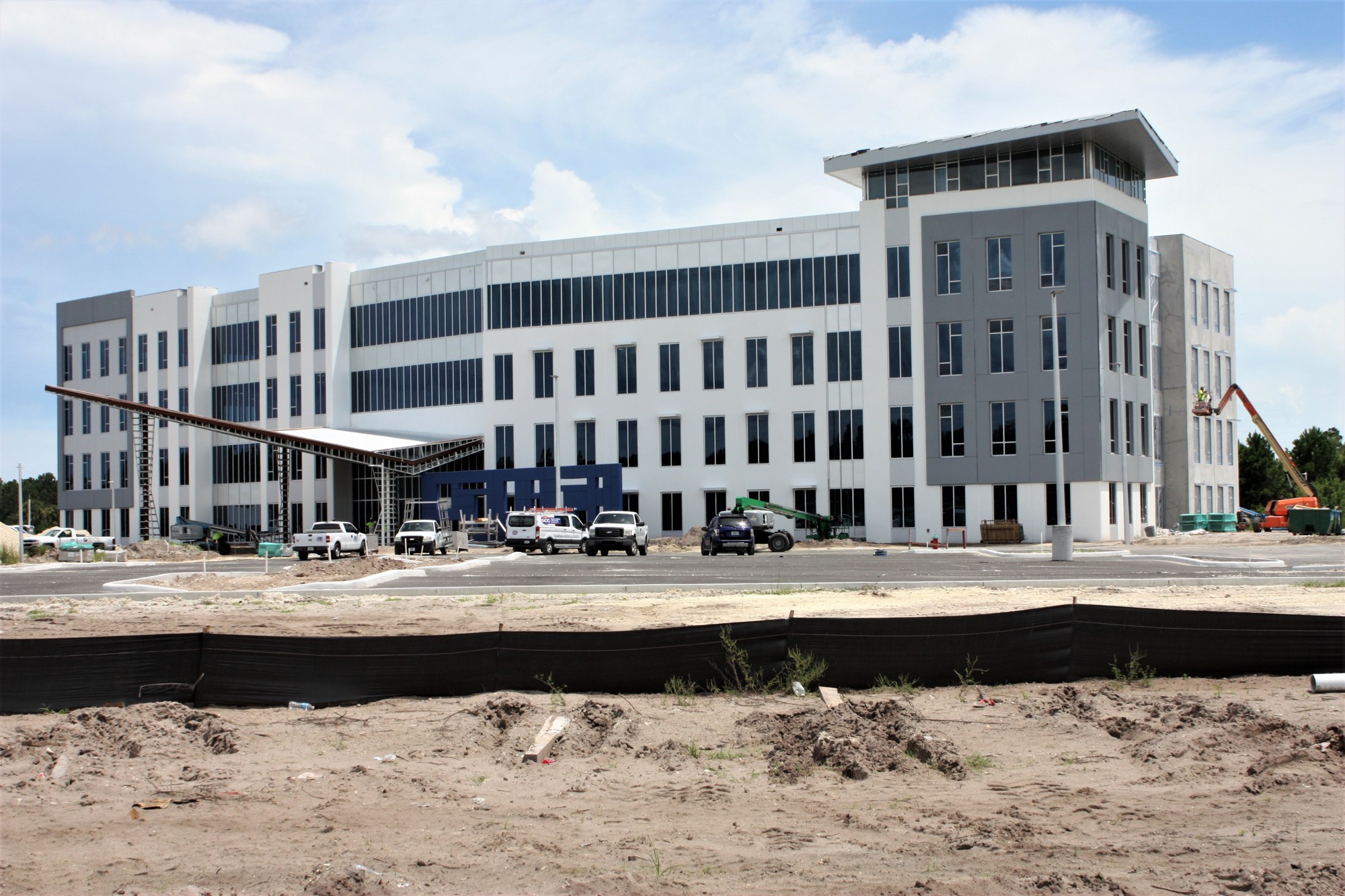 Security First Insurance Co. plans to move into their new building at Ormond Crossings in September. Photo by Wayne Grant