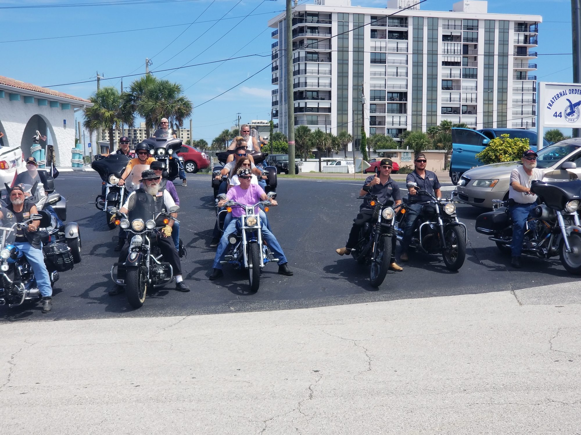 The Poker Run participants get ready to ride. Courtesy photo