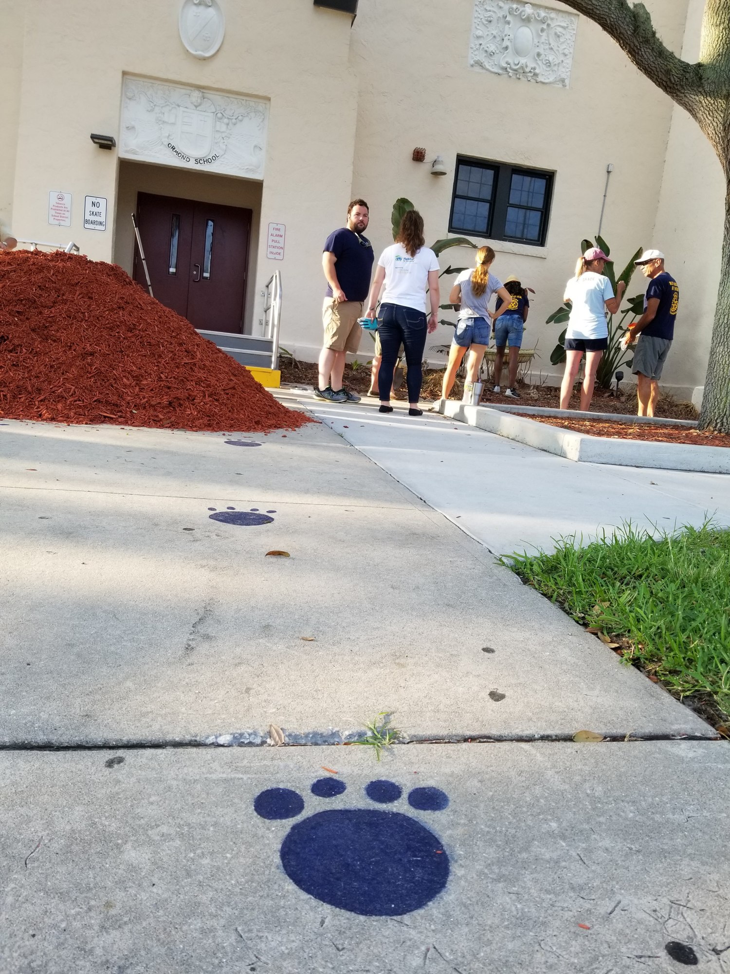 The Rotary Club of Downtown Ormond Beach helped spruce up Ormond Beach Elementary. Courtesy photo