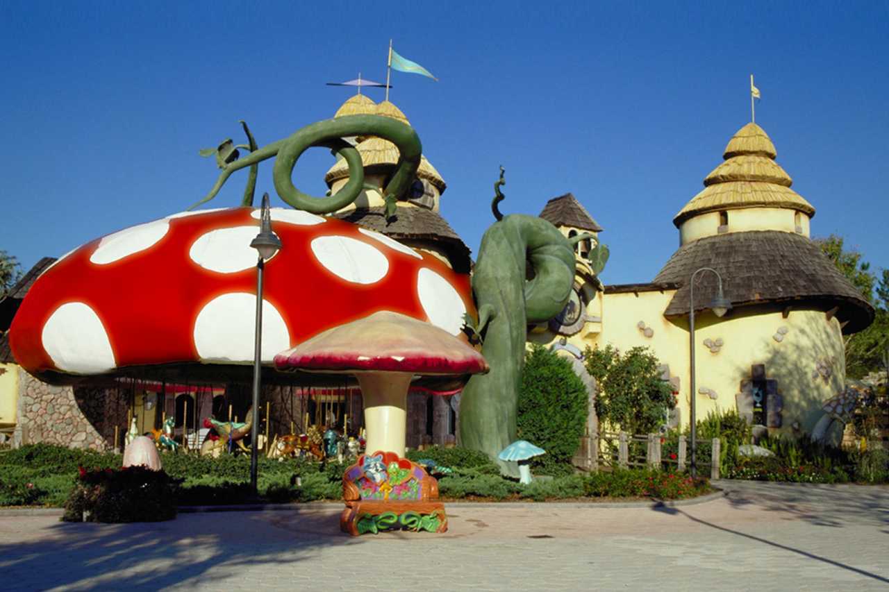 The Castle of Miracles features a carousel inside the mushroom shape. Courtesy photo