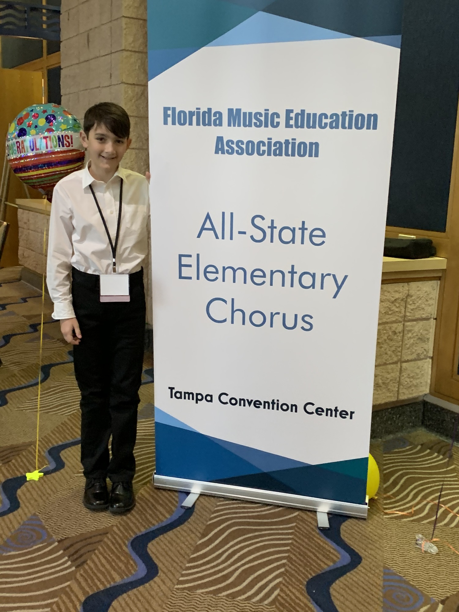 Jack Simpson at the Florida Elementary Music Teacher’s Association’s yearly convention in Tampa in early January. Courtesy photo
