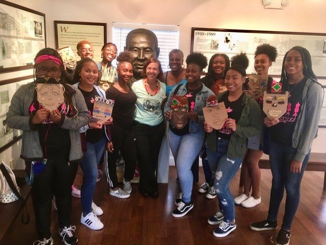 Mainland High School Girls with S.T.Y.L.E.S and TeenZone program members at the Hannibal Square Heritage Center. Courtesy photo