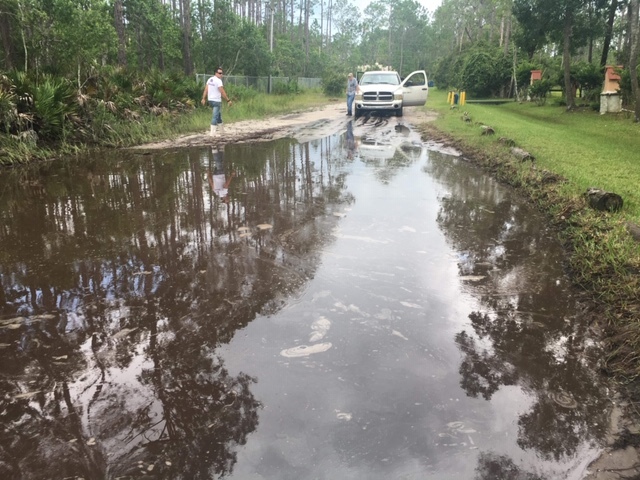 In 2018, the roads flooded so badly, some residents couldn't leave their homes. Photo courtesy of Rebecca Rybicki