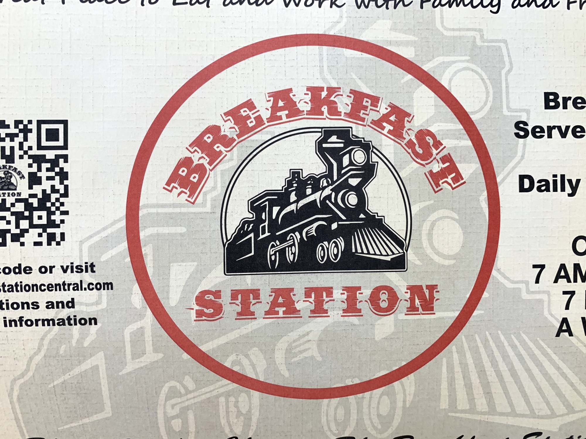 The Breakfast Station didn't start with a railroad theme. The original restaurant in the franchise was built by a railroad track, and customers brought in their memorabilia.