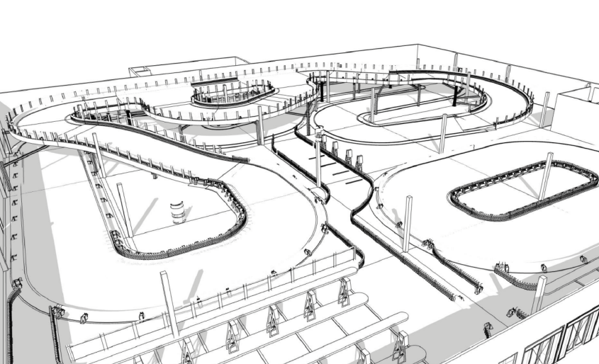 A drawing of what Speedway Indoor Karting. Courtesy photo