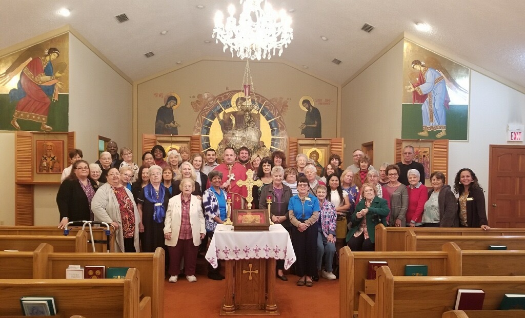 The Prince of Peace Council of Catholic Women attended the All Souls Divine Liturgy at Holy Dormition Byzantine Catholic Church on March 7. Courtesy photo