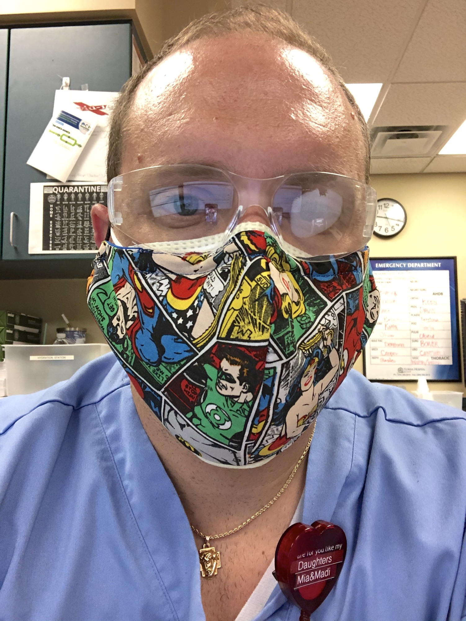 Palm Coast's Sean O'Brien and other health care workers, along with people in close contact with those who are infected with COVID-19, should wear masks. Courtesy photo