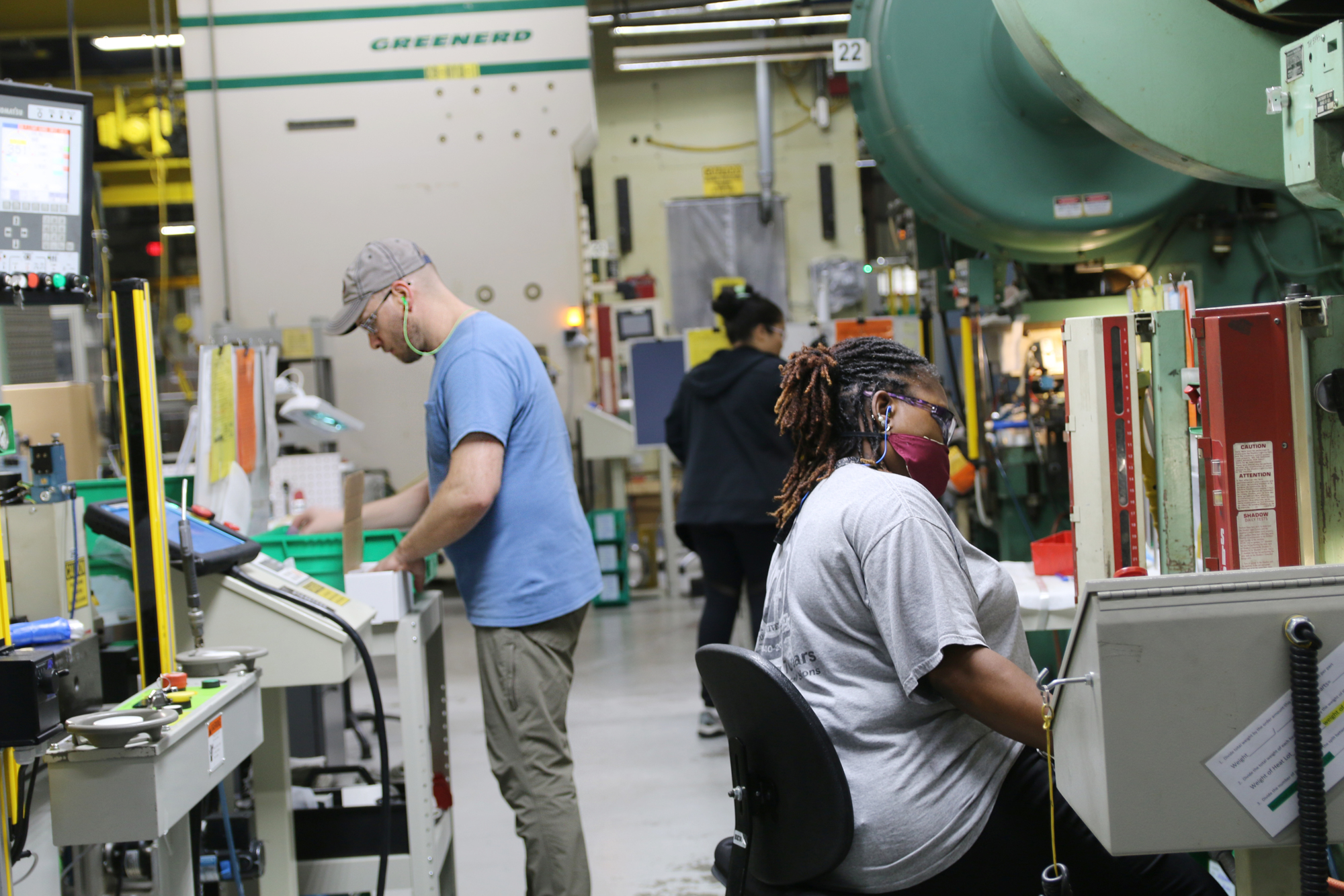 Hudson Technology employees work inside the 110,000-square-foot facility in Ormond Beach. Photo by Jarleene Almenas